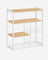 Kitchen Island - Metal - Features 2 Metal Mesh Baskets