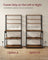 Baker's Rack - Wood - Rustic Brown - Multi-Tier with Power Outlet and Hooks