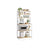 Baker's Rack - Wood - Rustic Brown - Multi-Tier with Power Outlet and Hooks
