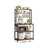 Baker's Rack - Wood - Rustic Brown - Kitchen Storage with Power Outlet and Hooks