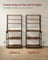 Baker's Rack - Wood - Rustic Brown - Kitchen Storage with Power Outlet and Hooks