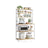 Baker's Rack - Wood - Rustic Brown - Kitchen Storage with Power Outlet and Hooks
