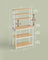 Baker's Rack - Wood - Rustic Brown - Kitchen Storage with Power Outlet and Hooks