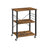 Serving Trolley - 3 Shelves with Hooks - Metal