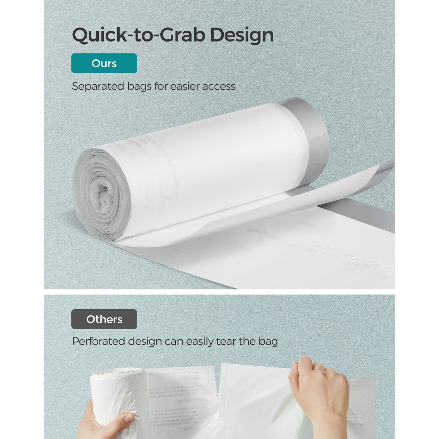 Bin Liners - Plastic - White - Drawstring