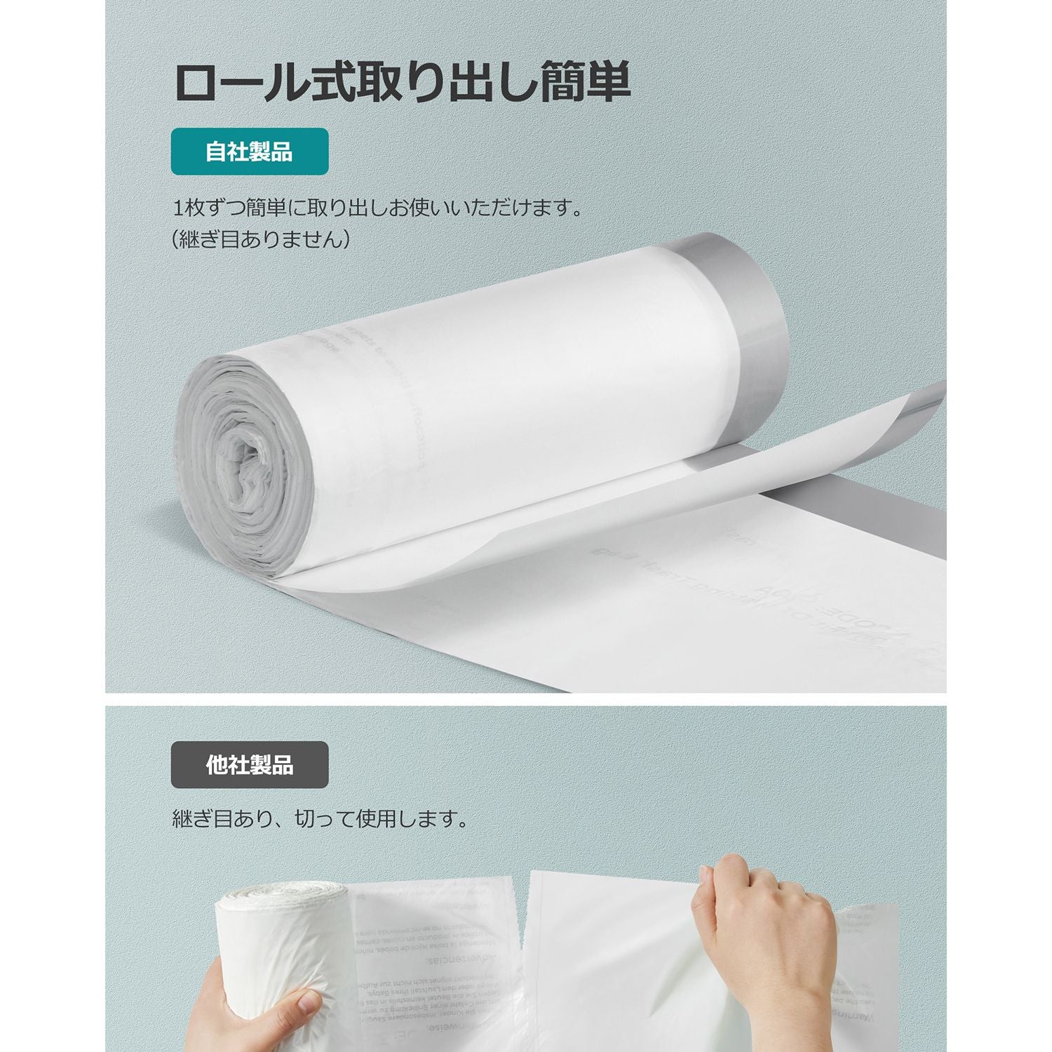 Bin Liners - Plastic - White - 120 Pieces for 15-20L Kitchen Bins