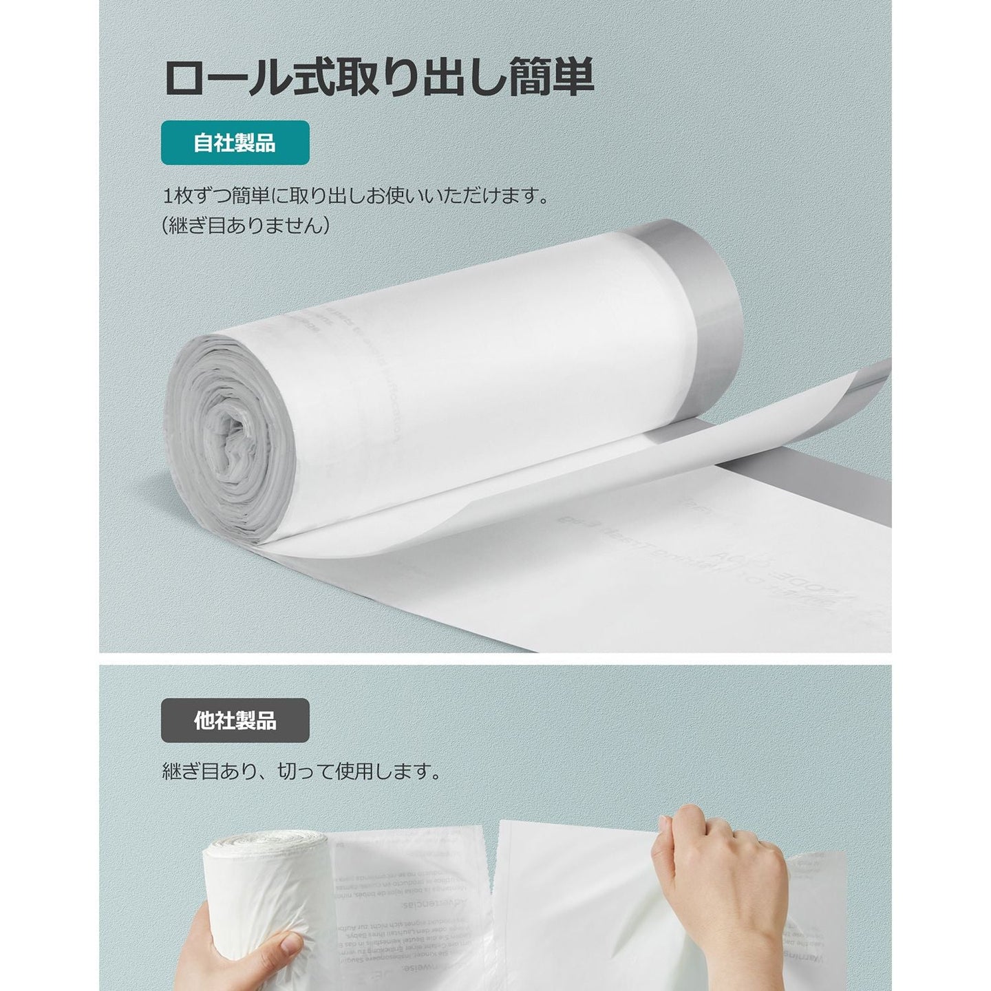 Bin Liners - Plastic - White - 120 Pieces for 15-20L Kitchen Bins