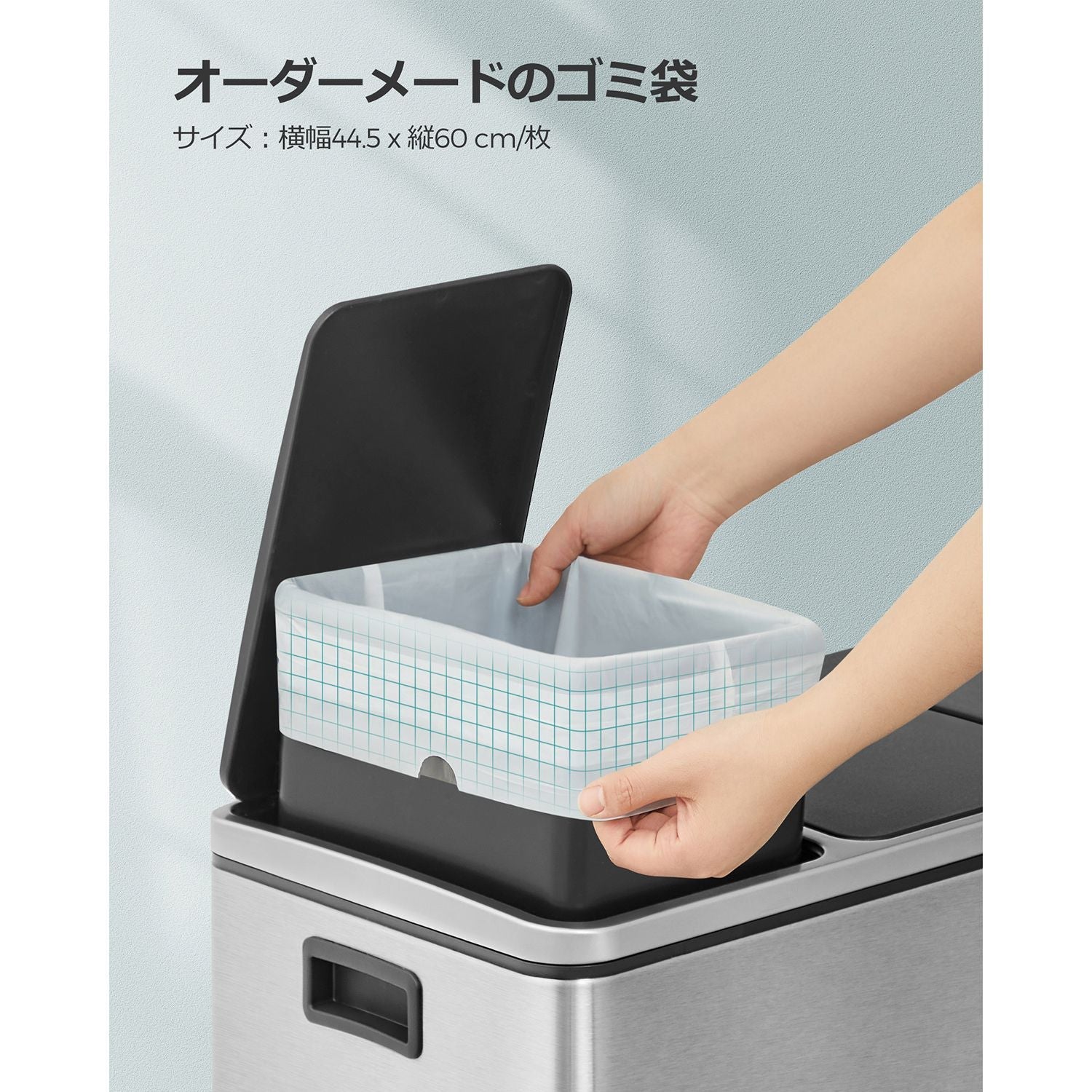 Bin Liners - Plastic - White - 120 Pieces for 15-20L Kitchen Bins