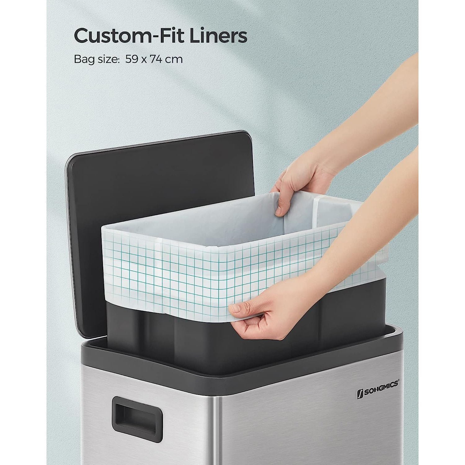 Bin Liners - Plastic - White - 50L Capacity