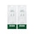 Bin Liners - Plastic - White - 80 Pieces for 45-55L Kitchen Bins