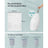 Bin Liners - Plastic - White - 80 Pieces for 45-55L Kitchen Bins