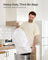 Heavy-Duty Drawstring Bin Bags - Plastic - White - Watertight
