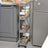 4-Tier Narrow Storage Trolley - Metal - Dove Grey