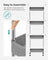 4-Tier Slim Rolling Cart - Plastic - Grey