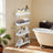 4-Tier Rolling Trolley - Metal - Black - Living Room