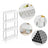 4-Tier Rolling Trolley - Metal - Black - Living Room