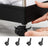 Storage Cart - Plastic - Black - 3-Tier with Wheels and Handles