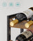 3-Tier Wine Storage Rack - Holds 12 Bottles - Bamboo - Rustic Brown and Black