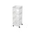 Rolling Kitchen Trolley - Plastic - White - 4 Tier with Casters for Utility and Organization