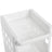 Rolling Kitchen Trolley - Plastic - White - 4 Tier with Casters for Utility and Organization