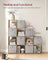 10-Cube Bookcase - Wood - Camel Brown - Open Compartments for Versatile Storage and Display