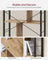 5-Tier Standing Bookshelf - Steel - Camel Brown - Large Storage Solution