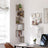 Floating Wall Shelf - 5-Tier Zigzag Design - Greige - Wooden