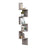 Floating Wall Shelf - 5-Tier Zigzag Design - Greige - Wooden