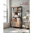 Large Bookcase - Steel - Rustic Brown and Black