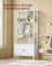 Bookshelf with Doors - Steel - Maple White