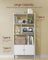 Bookshelf with Doors - Steel - Maple White