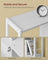 Bookshelf with Doors - Steel - Maple White