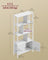 Bookshelf with Doors - Steel - Maple White