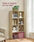 Storage Bookshelf - Wood - Oak - 8 Cube Freestanding Unit for Home or Office