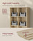 Storage Bookshelf - Wood - Oak - 8 Cube Freestanding Unit for Home or Office