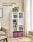 8-Cube Storage Bookshelf - Wood - Oak - Freestanding Display Cabinet for Home and Office