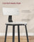Tall Bar Stools - Heavy-Duty Steel - Rustic Brown and Black - Backrest Design