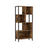 Bookshelf - Steel Frame - Rustic Brown and Black