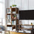 Bookshelf - Steel Frame - Rustic Brown and Black