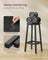 Bar Stools Set of 2 - Metal Frame - Ebony Black - Easy to Assemble