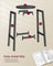 Bar Stools Set of 2 - Metal Frame - Ebony Black - Easy to Assemble