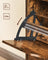 Shoe Cabinet - Melamine Veneer - Rustic Brown - Two Flaps with Open Shelf