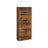 4-Tier Shoe Cabinet - Wood - Rustic Brown - Adjustable and Removable Divider