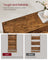 4-Tier Shoe Cabinet - Wood - Rustic Brown - Adjustable and Removable Divider