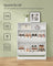 3-Tier Shoe Cabinet - Melamine Veneer - Cloud White - Easy to Clean with Open Shelf