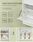 3-Tier Shoe Cabinet - Melamine Veneer - Cloud White - Easy to Clean with Open Shelf