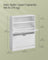 3-Tier Shoe Cabinet - Melamine Veneer - Cloud White - Easy to Clean with Open Shelf
