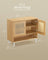 3-Tier Shoe Cabinet - Wood - Oak Beige - Boho Style