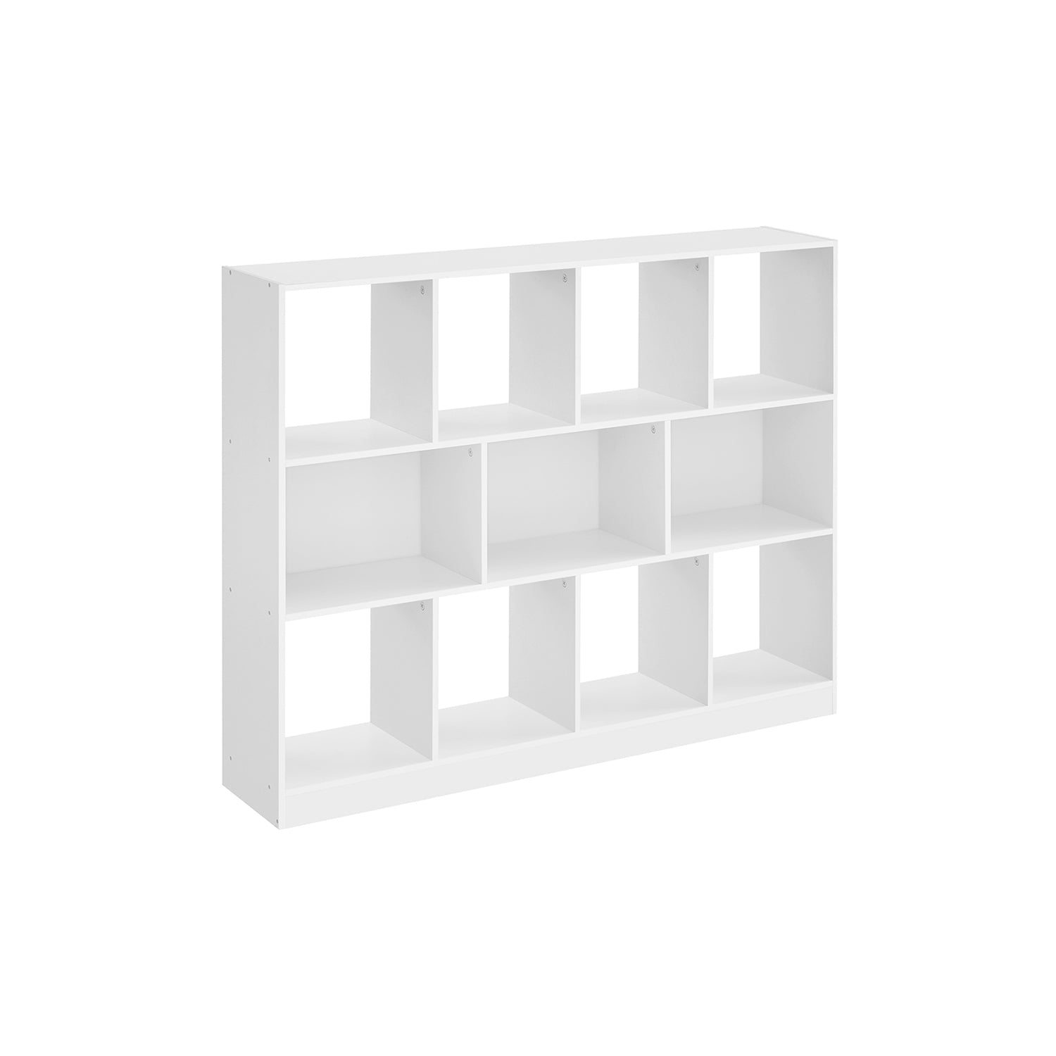 Bookcase - 11 Storage Bins - Wood - Multicolor