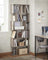 Wooden Bookcase - 6-Tier Design - Greige - Freestanding Room Divider
